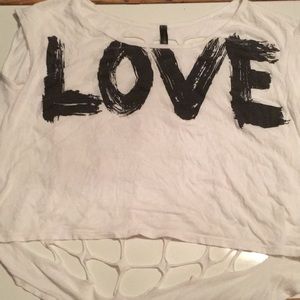 Printed rock style tee